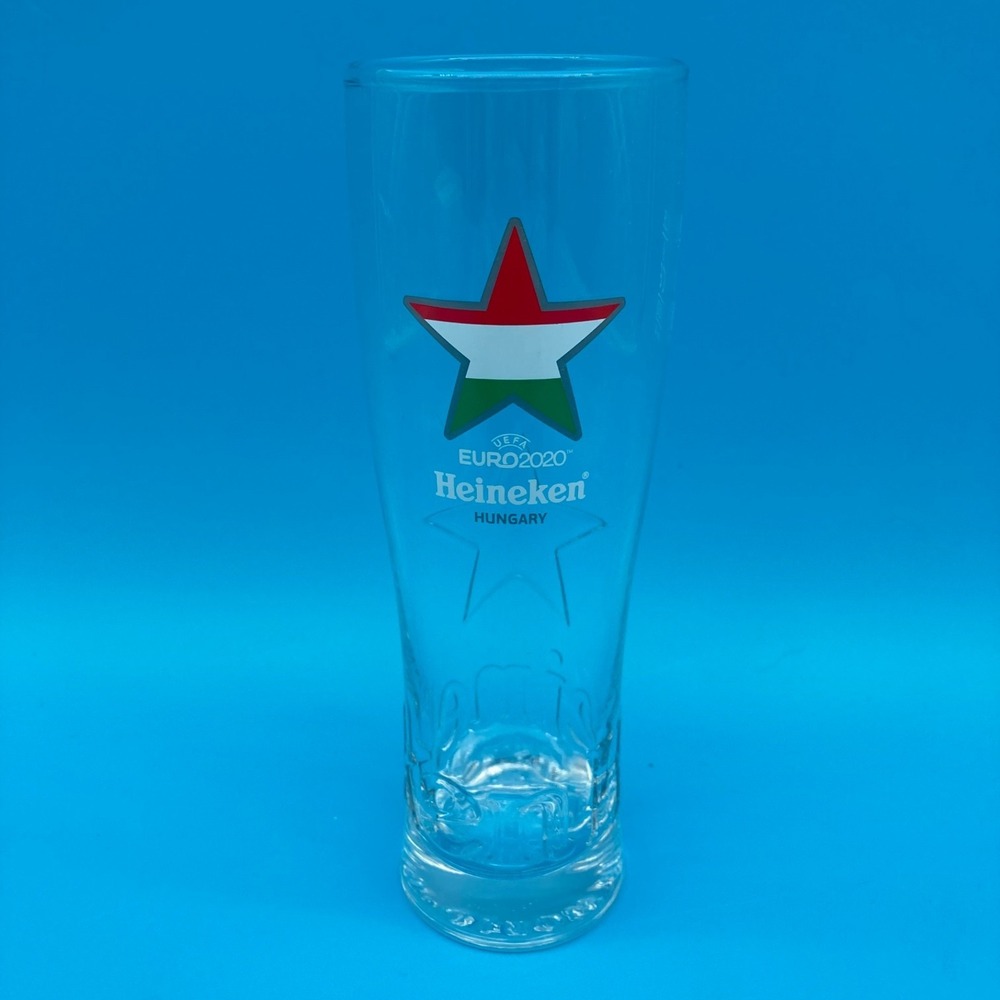 Heineken UEFA Euro 2020 Hungary Tall Beer Glass 0.25 L Promo Collectible
